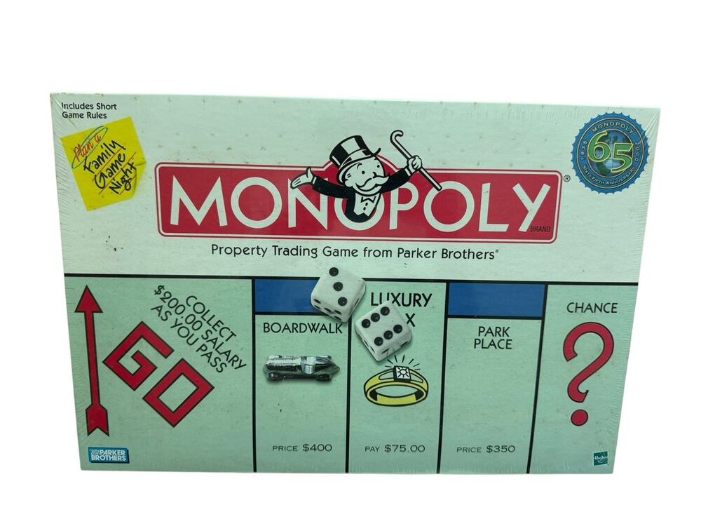 Parker Brothers Monopoly 1999 Edition Card Game